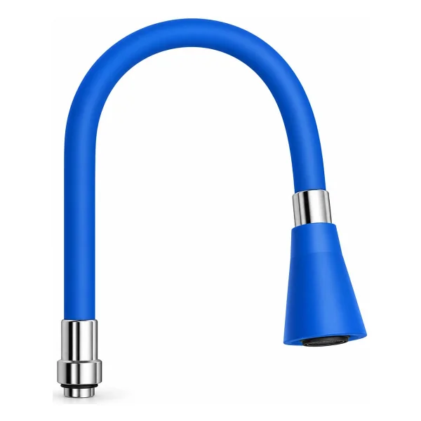 Kyrotech Esnek Silikon Musluk Başlığı - Kıvrılabilir ve Oynar Başlıklı, Beyaz Renkli Musluk Uzatma Aparatı Mutfak ve Banyo Bataryaları İçin Ayarlanabilir Su Yönlendirici 52 CM - Görsel 10