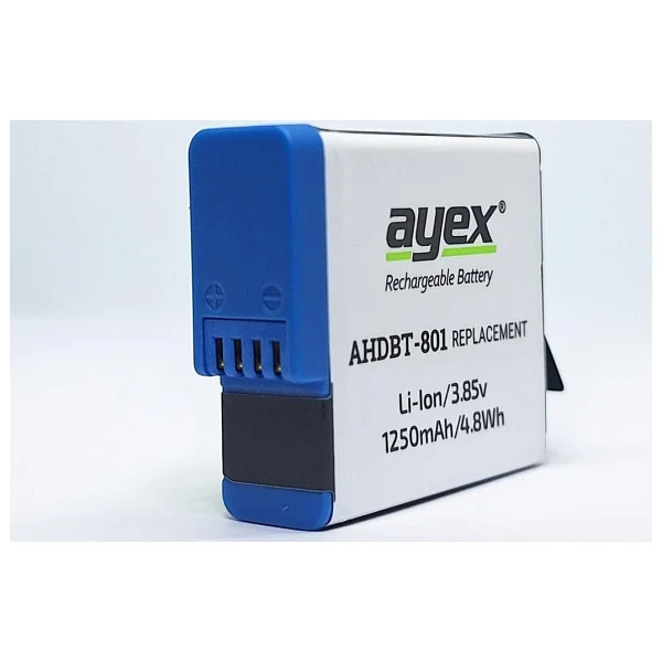 Ayex AHDBT-801 GoPro Hero 8 - 7 - 6 - 5 Uyumlu Batarya - Görsel 4