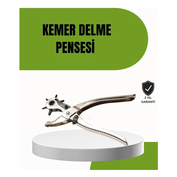 Deride Kemer Çanta Ayakkabı Delme Pensesi 6 Uçlu Döner Başlıklı Tamir Aleti - Görsel 6