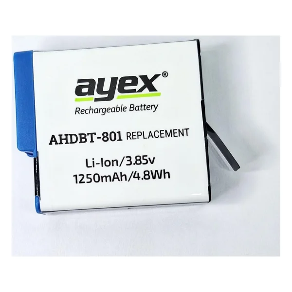Ayex AHDBT-801 GoPro Hero 8 - 7 - 6 - 5 Uyumlu Batarya - Görsel 5