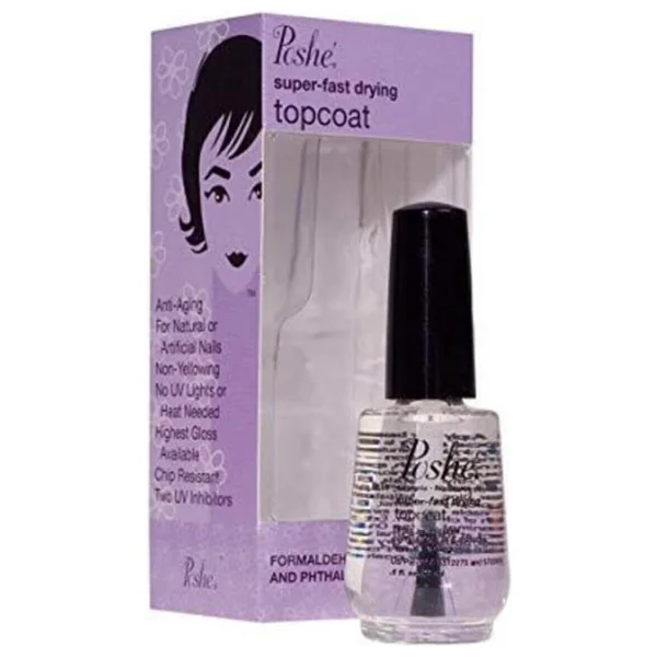 Poshe Hızlı Oje Kurutucu Üst Kaplama Super Fast Drying Top Coat 14ml - Görsel 3
