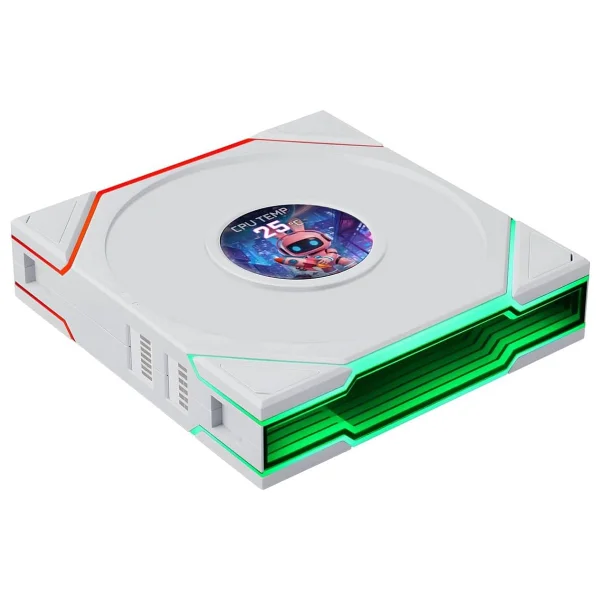Lian Li Uni Fan Reverse TL LCD Flex G9F.12RTLLCD1F3W.00 Beyaz 3'lü 12 cm Kasa Fanı - Görsel 5