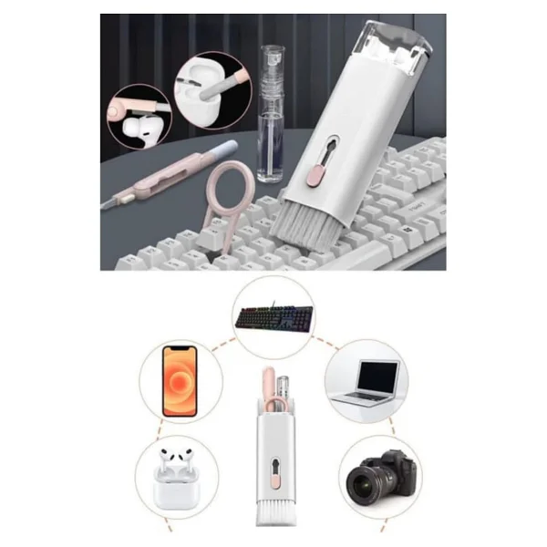 Jouis 7'si 1 arada Elektronik Temizleme Kiti, Klavye Temizleyici, Dizüstü Bilgisayar Temizleme Kiti Monitör, Cep Telefonu, Bluetooth, Kulaklık, Lego, Airpods, Dizüstü Bilgisayar Kamera (Pembe) - Görsel 4