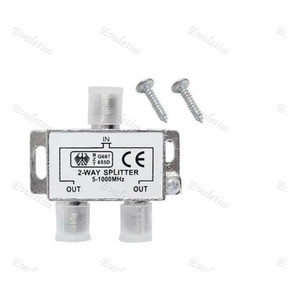 2 Li Uydu Splitter Kablo Tv Rg6 4818p Çoklayıcı Dağıtıcı Anten Çanak Çevirici Switch Hub - Görsel 2