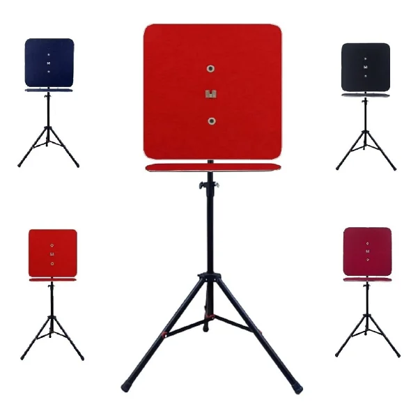 Raf Düzenekli Tripod Ayaklı Kare Dart Arkalık. Kırmızı - Görsel 2