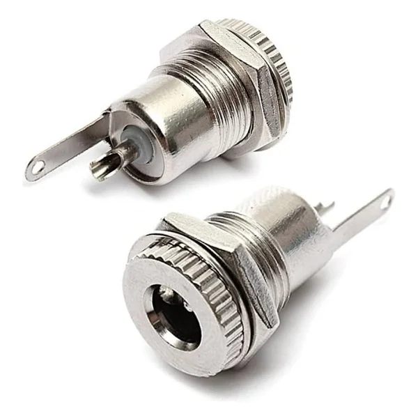 5.5 mm x 2.1mm DC Güç Soketi Metal Panel Montaj Power Jack - Görsel 3