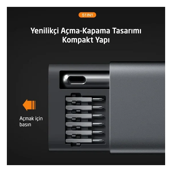 Uf-Tools KS-840117 Hassas 51 Parça Bits Uçlu Tornavida Seti - Görsel 6