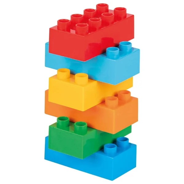 Pilsan Makro 6 Renkli Tuğla Bloklar 12 Parça 03-555 - Görsel 4
