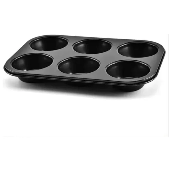 Muffin Kek Kabı ve Cupcake Fırın Tepsisi - Yapışmaz Metal Hamur,Muffin Kabı, Cup Cake Pişirme Tepsisi, Fırın Uyumlu Kek Kalıbı Yüksek Sıcaklığa Dayanıklı (6 Gözlü) - Görsel 8