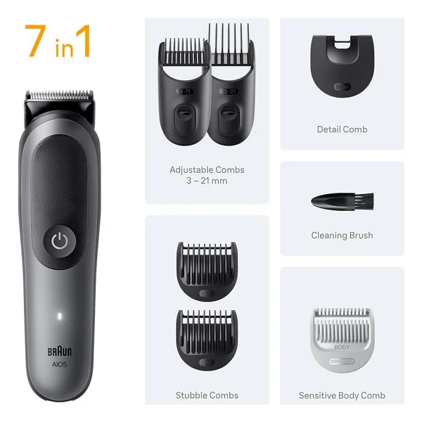 Braun Series 5 AIO5520 7'si 1 Arada Erkek Bakım Seti - Görsel 6