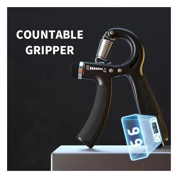 Jouis El Yayı Ayarlanabili Sayaçlı 5-60 Kg Dirençli Bilek ve Ön Kol Güçlendirici Egzersiz Aleti Ergonomik Tasarımlı Kavrama Geliştirici Spor Ekipmanı (GARANTİLİ) - Görsel 2
