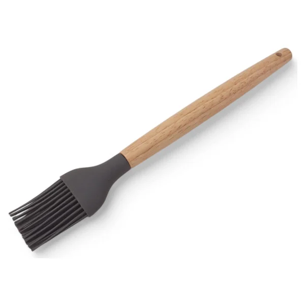 Deconox Bambu Saplı Silikon Fırça, Bambu Uzun Silikon Yağ ve Yumurta Fırçası 27cm 3 Renk Seçenekli (SİYAH) - Görsel 2