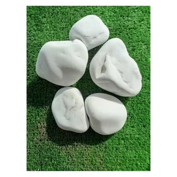 Ekodoğa Beyaz Dolomit Taş 25 Kg 4-6 Cm Dekoratif Taş Bahçe Süs Taşı Loche - Görsel 8