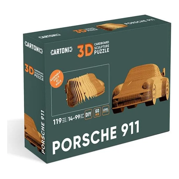 Cartonic Porsche 911 3D Puzzle - Görsel 5