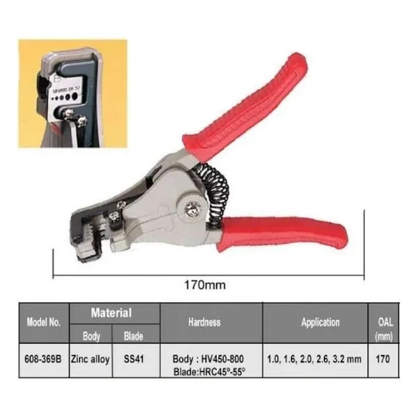 Proskit 608-369B Kablo Soyucu Pense - Görsel 4