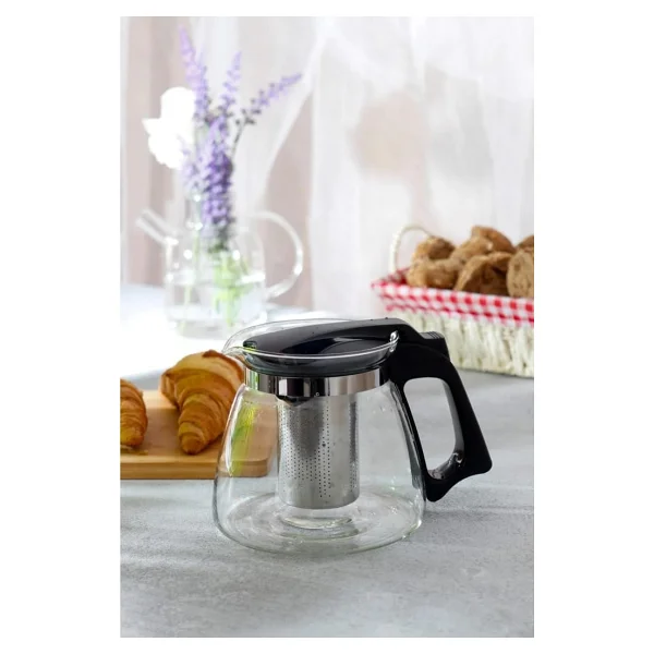Orret Home Isıya Dayanıklı Borosilikat Cam Demlik, Kendinden Süzgeçli, Şık Tasarım (700 Ml) - Görsel 5