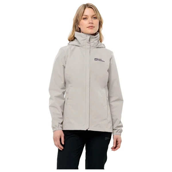 Jack Wolfskin Stormy Point 2L 1111202 Kapüşonlu Kadın Yağmurluk - Görsel 9
