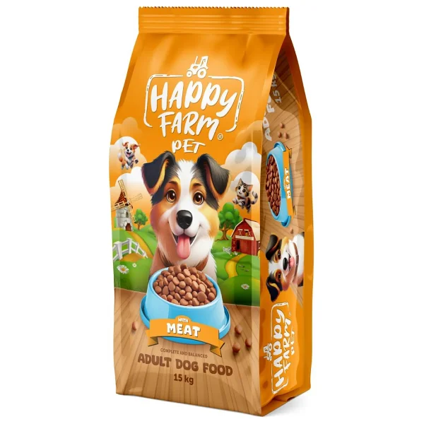 Happy Farm Kuzu Etli 15 kg Yetişkin Köpek Maması - Görsel 2