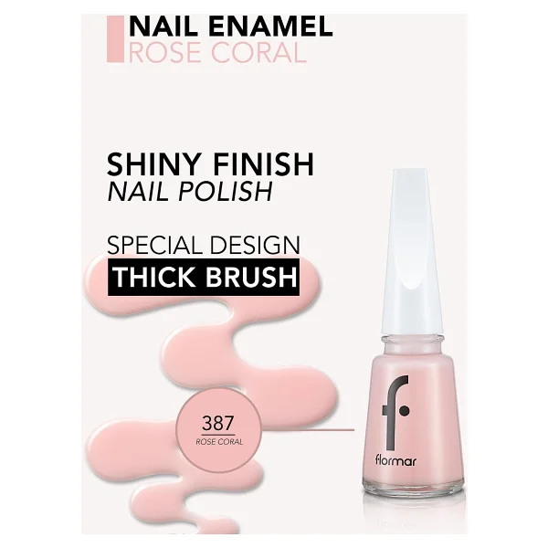 Flormar Nail Enamel 397 Rose Coral Oje - Görsel 2