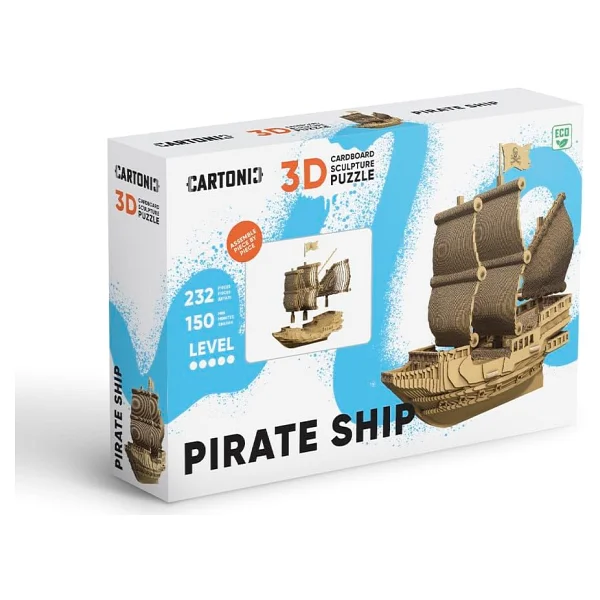 Cartonic Pirate Ship 3D Puzzle - Görsel 10