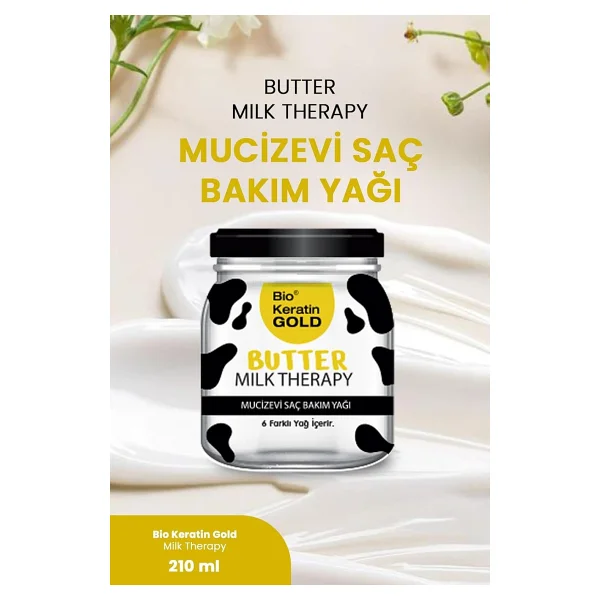Milk Therapy Bio Butter Saç Bakım Yağı 210ML - Görsel 2