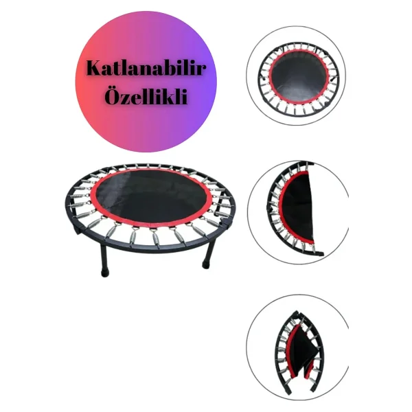 Slipt 102 cm (40 inç) Katlanabilir Trambolin - Taşınabilir & Dayanıklı Fitness ve Egzersiz Trambolini - Görsel 2