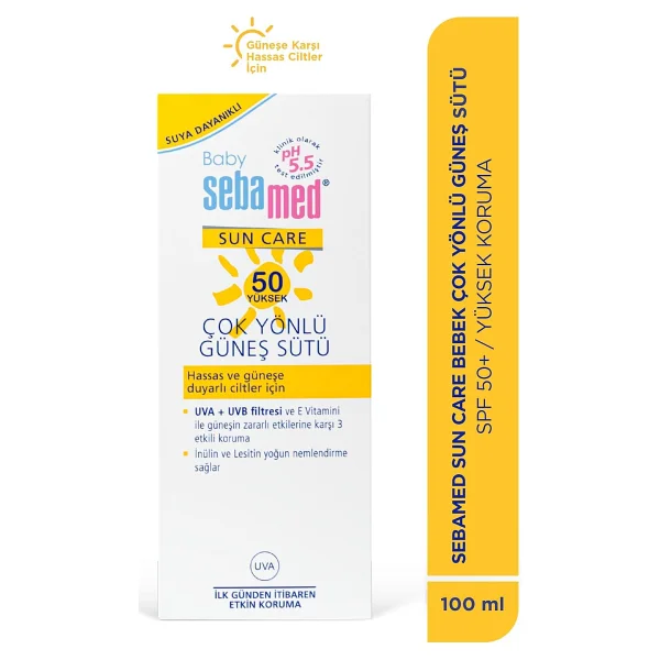 Sebamed Sun Care Çok Yönlü Koruyucu 100 ml 50 Faktör Bebek Güneş Sütü - Görsel 2