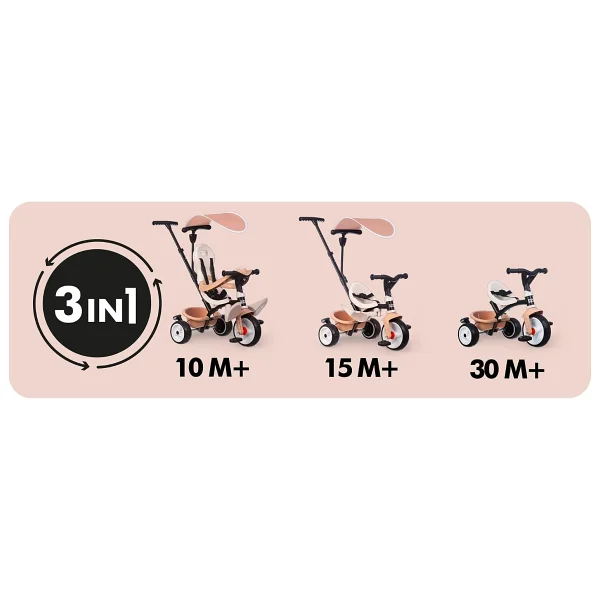 Smoby Baby Balade Plus 3'ü 1 Arada Bebek Bisikleti - Görsel 3