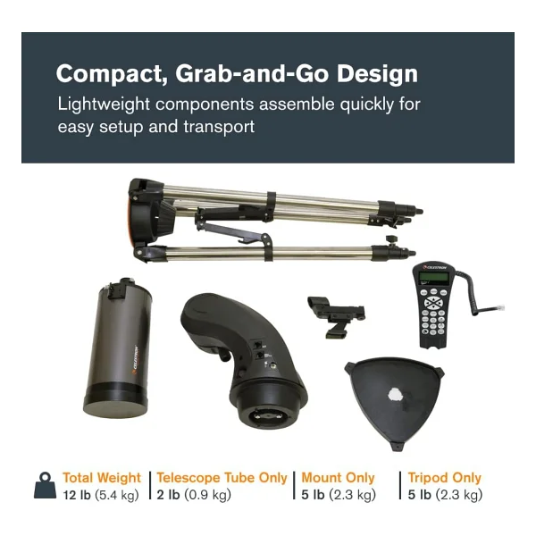 Celestron NexStar 90SLT Bilgisayar Donanımlı Teleskop - Görsel 5