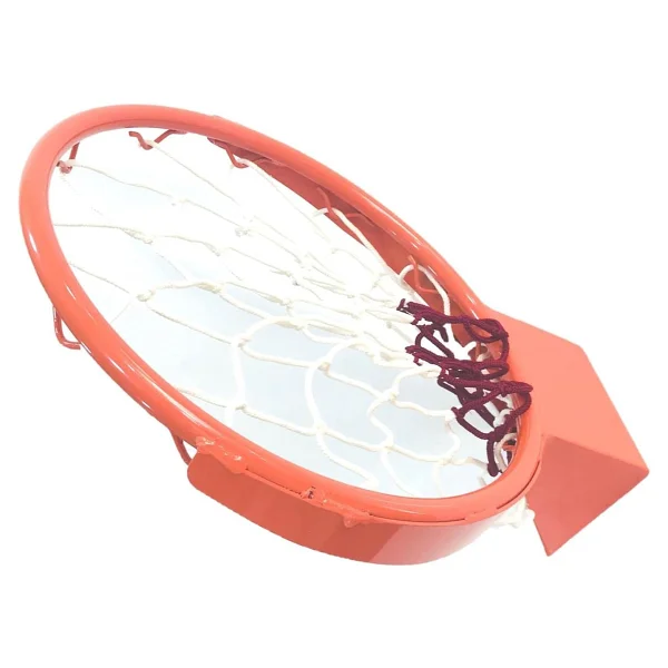 Adelinspor Solid Kancalı 45 cm Sabit Basketbol Çemberi 4 mm Floş İp Basketbol Filesi Hediyeli - Görsel 8