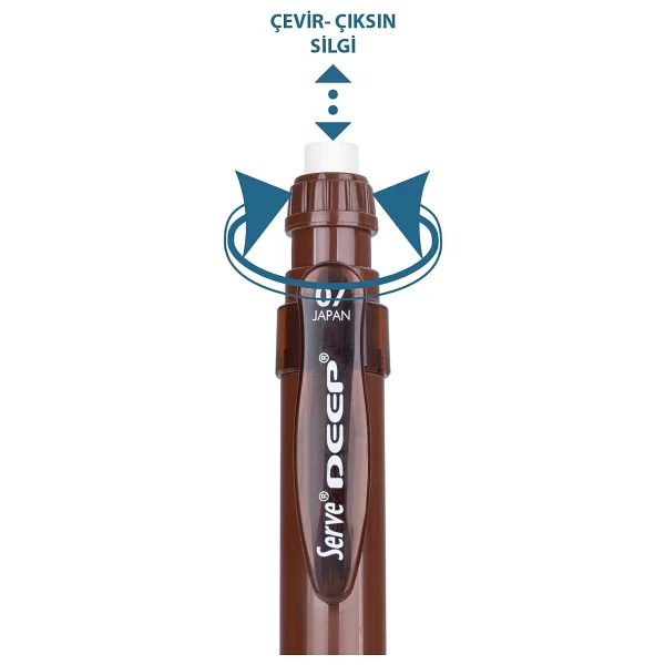 Serve Deep Toprak Serisi Toprak Kahverengi 0.7 mm Uçlu Kalem - Görsel 2