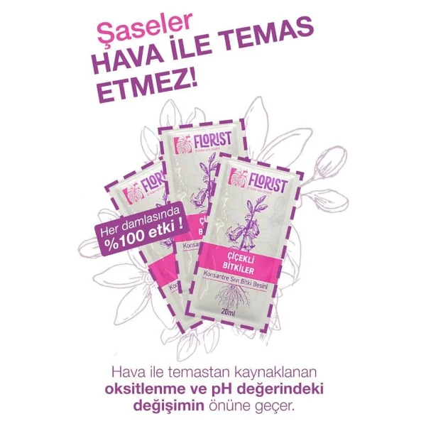 Florist Çiçekli Bitkiler Sıvı Konsantre Bitki Besini - Görsel 8