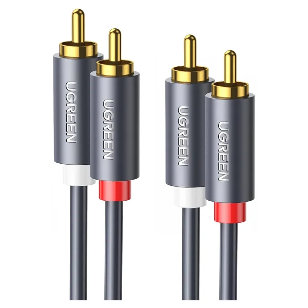 UGREEN 2RCA to 2RCA Ses Kablosu, 1 Metre, Antrasit - Görsel 8