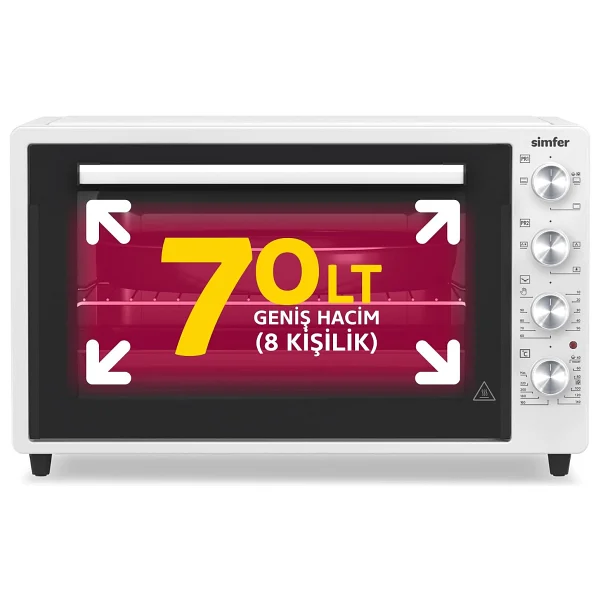 Simfer M-7032 Beyaz 70 lt Midi Fırın - Görsel 2