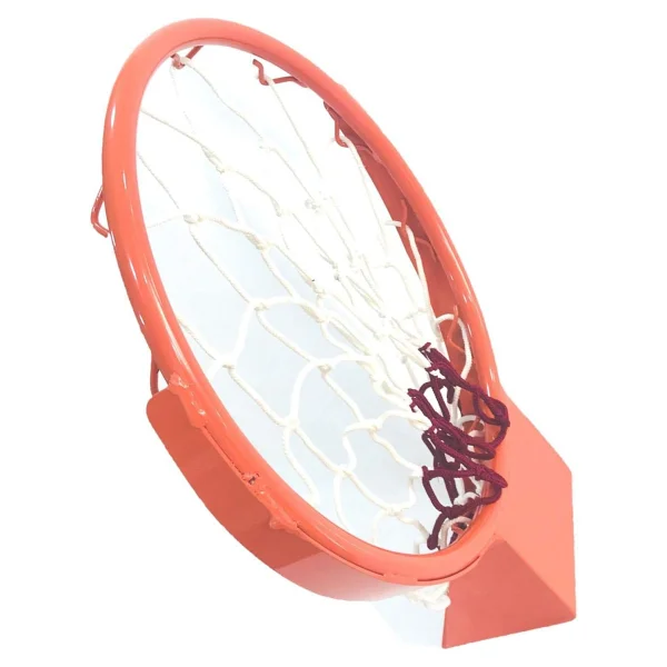 Adelinspor Solid Kancalı 45 cm Sabit Basketbol Çemberi 4 mm Floş İp Basketbol Filesi Hediyeli - Görsel 3