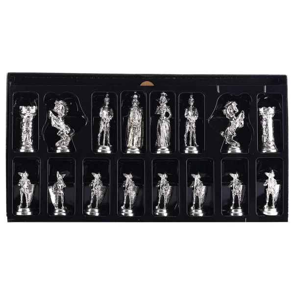GiftHome Büyük Boy Metal İngiliz Satranç Taşı Antik - Görsel 3