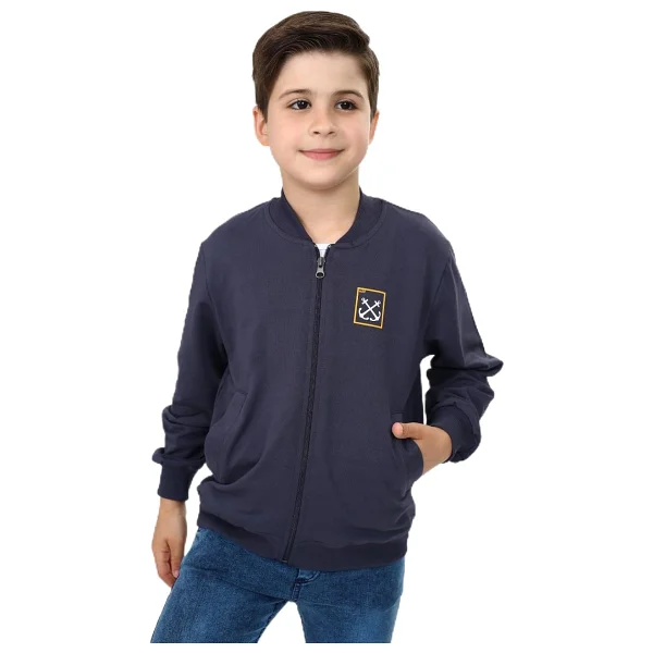 Toontoy Erkek Çocuk Baskılı Hırka Lila 12-13 YAŞ - Görsel 8