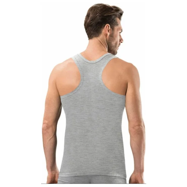 Tutku Erkek Ribana Sporcu Rambo%100 Pamuk Atlet 6'lı Paket (3-3 Siyah), Beyaz, 2XL - Görsel 6