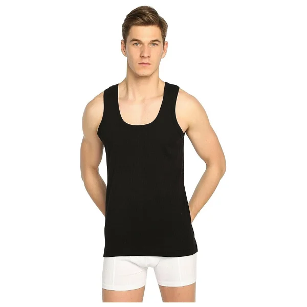 Tutku Erkek Ribana Sporcu Rambo%100 Pamuk Atlet 6'lı Paket (3-3 Siyah), Beyaz, 2XL - Görsel 4