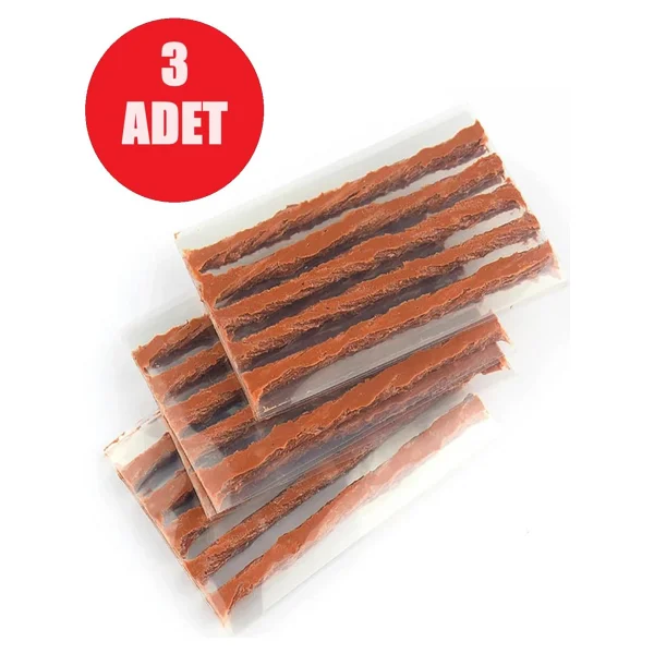 safestore 3 Adet 5'li Araç Motosiklet Lastik Tamir Fitili Lastik Onarım İçin Yedek Fitil - Görsel 3