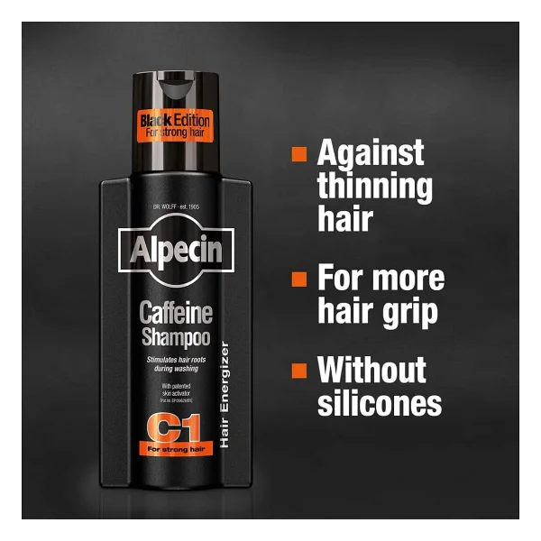 Alpecin C1 Black Edition Kafein İçeren 250 ml Saç Dökülmesine Karşı Şampuan - Görsel 10