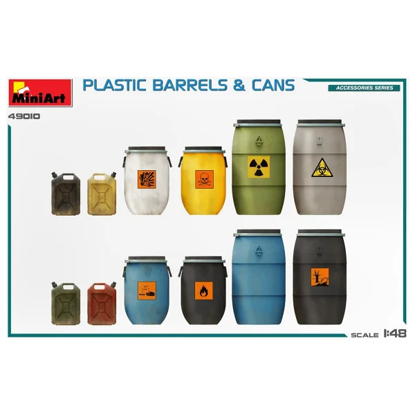 MiniArt 49010 1:48 1:48 Plastik Varil ve Bidonlar - Görsel 4
