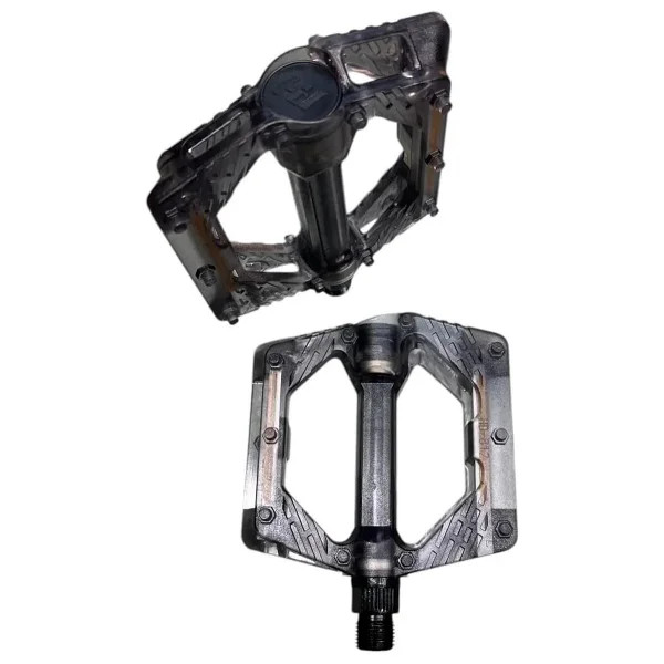 Bike Sky Evo Şeffaf Renkli Platform Geniş Pedal Platform Bisiklet Pedalı Reflektörlü - Görsel 2