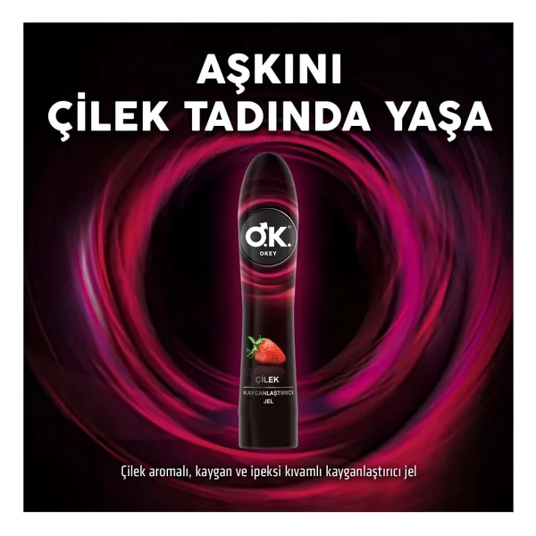 Okey Çilek Su Bazlı Kayganlaştırıcı Jel 100 ml 2 Adet - Görsel 4