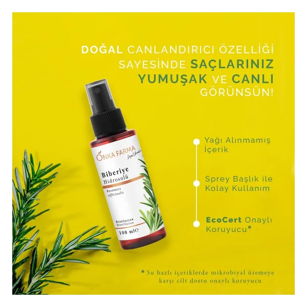 Onka Farma Gül Mayası - Suyu - Hidrosolü Tonik Yağı Alınmamış Doğal İçerik 100 ml - Görsel 2