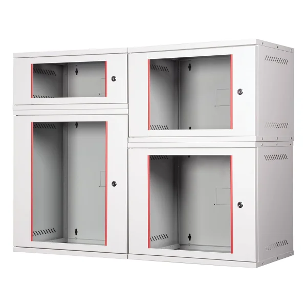 Lande 4u 19" Security Box Duvar Tipi Metal Kabinet, Demonte, 542MM Genişlik, 400MM Derinlik, Açık Gri - Görsel 3