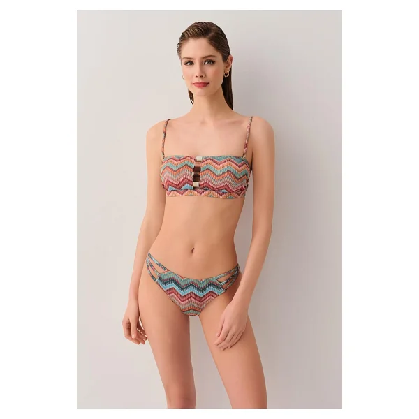 Suwen Wave Üç Şeritli Bikini Alt - Görsel 3