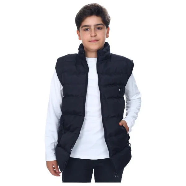 Toontoy Erkek Çocuk Göğsü Armalı Şişme Yelek Lacivert 10-11 YAŞ - Görsel 9