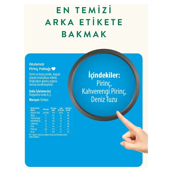 Wefood Glutensiz Pirinç Patlağı 100 gr 5'li Deniz Tuzlu Atıştırmalık Sağlıklı Seçenek - Görsel 7