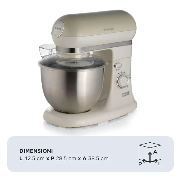 Ariete Vintage 1588 Krem 1200 W 5.5 lt Mutfak Şefi - Görsel 2